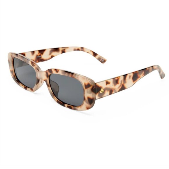 AIRE Ceres Cookie Tort Rectangle Sunglasses Brown Lens Unisex 90s Recycled NWT - Picture 5 of 10